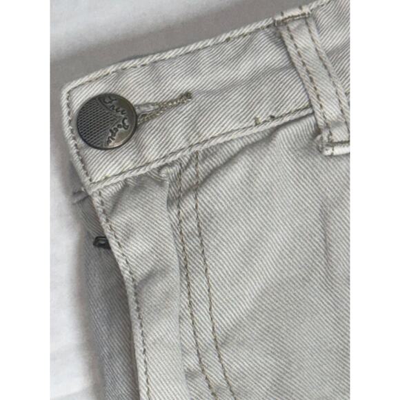 Free People Denim Jean Shorts Cut Offs Womens 30 Gray Raw Hem Festival Summer - Picture 4 of 8